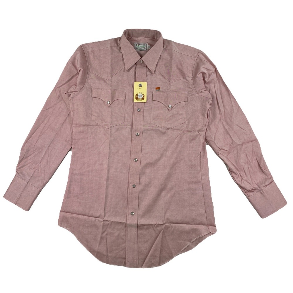Vintage H Bar C Ranchwear Western Pearl Snap Shirt‎ Men's 15 1/2 34 USA NWT